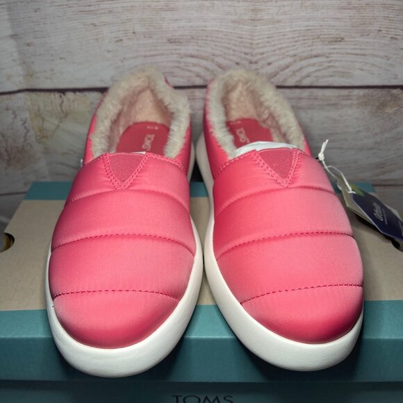 TOMS Alpargata Mallow Tea Rose Woven Slip-on Shoes Size 7.5 NEW In Box - Picture 6 of 7